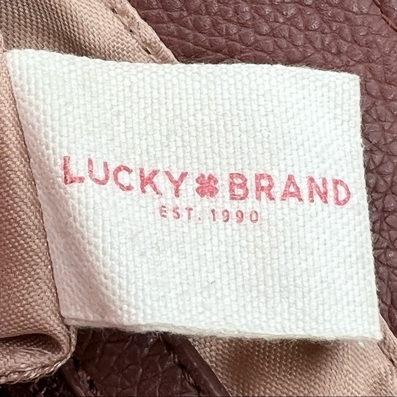 Lucky Brand Brown Leather Kingston Flap Crossbody Bag Purse Women's - Picture 2 of 12